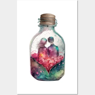 Bottle Couple Posters and Art